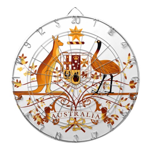 Australië COA Brown Dartbord (Voorkant)