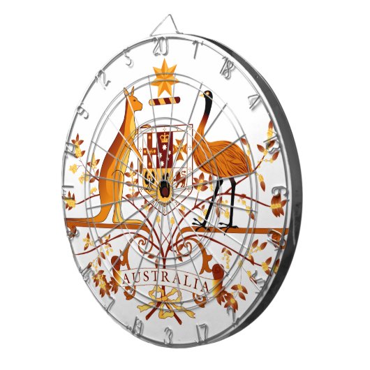 Australië COA Brown Dartbord (Voorkant Rechts)