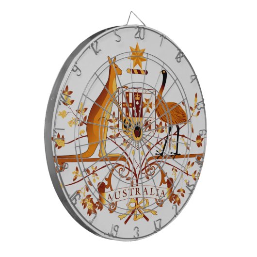 Australië COA Brown Dartbord (Voorkant Links)