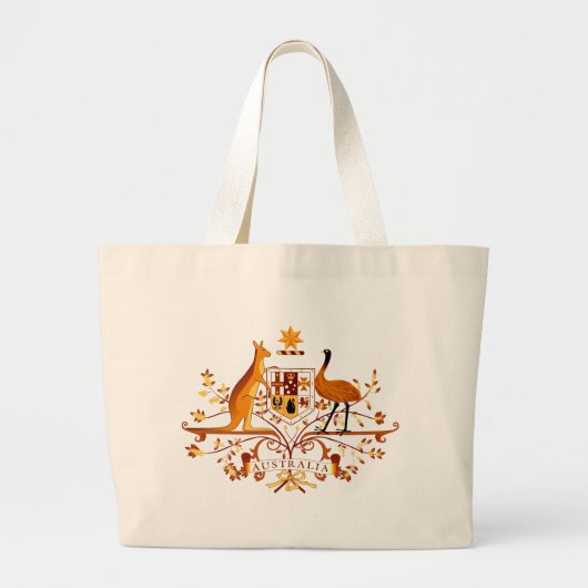 Australië COA Brown Grote Tote Bag (Voorkant)