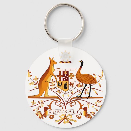 Australië COA Brown Sleutelhanger (Voorkant)