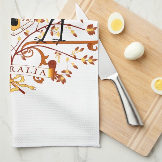 Australië COA Brown Theedoek (Quarter Fold)