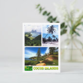 Australië - Cocos-eilanden - Briefkaart (Staand voorkant)