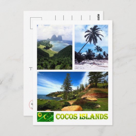 Australië - Cocos-eilanden - Briefkaart (Voorkant / Achterkant)