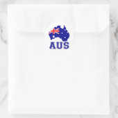Australië Continent Ronde Sticker (Tas)