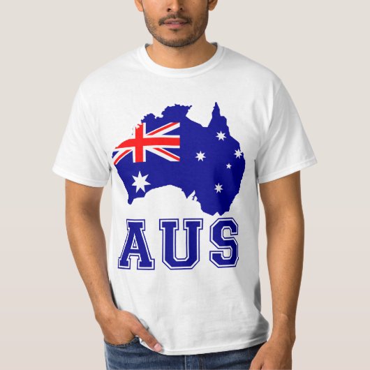 Australië Continent T-shirt (Voorkant)