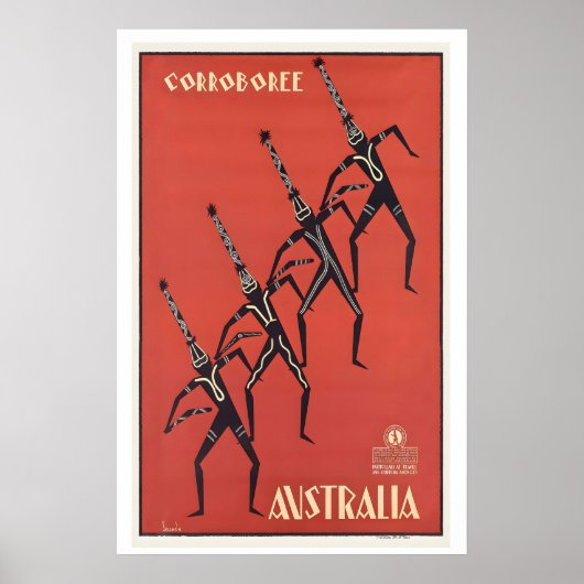 Australië Corroboree Aboriginal Australiërs Poster (Voorkant)