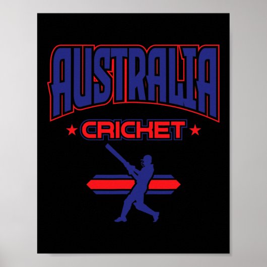 Australië Cricket 1 Poster (Voorkant)