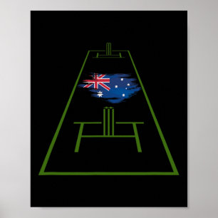 Australië Cricket Jersey Geel Cricket Australië  Poster