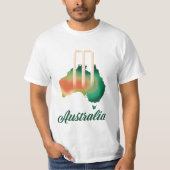 Australië Cricket kaart. T-shirt (Voorkant)