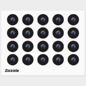 Australië Cricket Ronde Sticker (Vel)