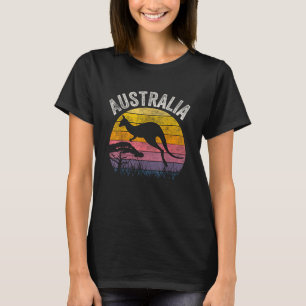 Australië Dag Grappige Australische Kangoeroe Retr T-shirt