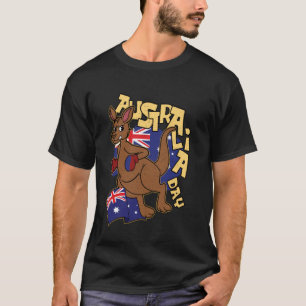 Australië Dag Grappige Kangeroe Australische Austr T-shirt