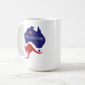 Australië Dag Kangoeroe Koffiemok (Voorkant links)