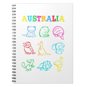 Australië Dag Peuter Shirt Grappige Dieren Austral Notitieboek