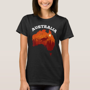 Australië Dag Shirt Grappige Australische Kaart Vl