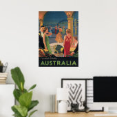 Australië, Dance Party, Vintage Travel Poster (Thuiskantoor)