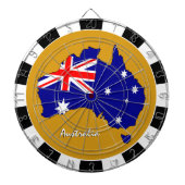Australië Dartboard, Kaart bord, Australische vlag Dartbord (Voorkant)