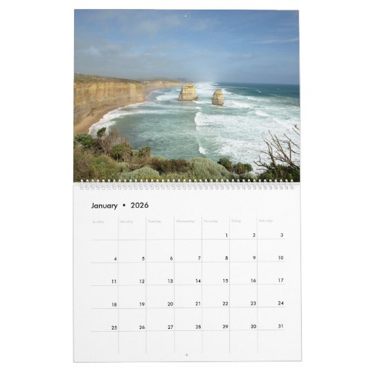 Australië - De Grote Oceaan Road Kalender (Jan 2026)
