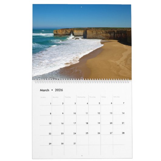 Australië - De Grote Oceaan Road Kalender (Mar 2026)