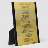 Australië de plaats van Plaque Fotoplaat (Zijkant)