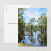 Australië De rivier Murray, Feestdagenkaart (Voorkant / Achterkant)