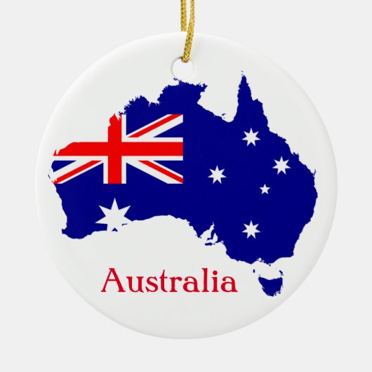 Australië Design Keramisch Ornament (Voorkant)