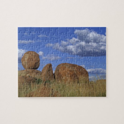 Australië, Devil's Marbles. Bolvormig zandsteen Legpuzzel (Horizontaal)