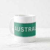 Australië die kant op koffiemok (Voorkant links)
