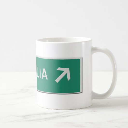 Australië die kant op koffiemok (Rechts)