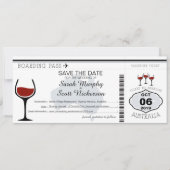 Australië die Pass instapt sparen de Datum Save The Date (Voorkant)