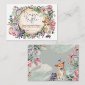 Australië Dieren Bloemen Groen Luier Raffle Informatiekaartje (Voorkant / Achterkant)