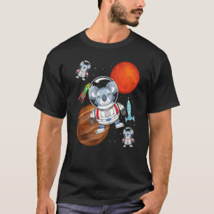 Australië Dierlijke Ruimtereis Koala Astronaut T-shirt