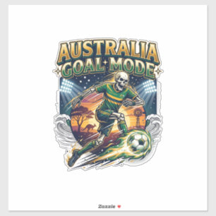 Australië Doel Modus Skelet Striker Naties Streetw Sticker