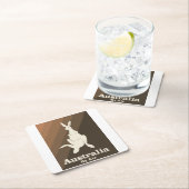 Australië door Air Kangaroo reisposter. Kartonnen Onderzetters (Insitu)