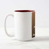 Australië door Air Kangaroo reisposter. Tweekleurige Koffiemok (Links)