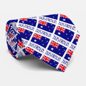 Australië en Australische tegel met naam stropdas (Opgerold)