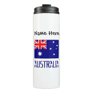 Australië en de Australische vlag Persoonlijk Thermosbeker