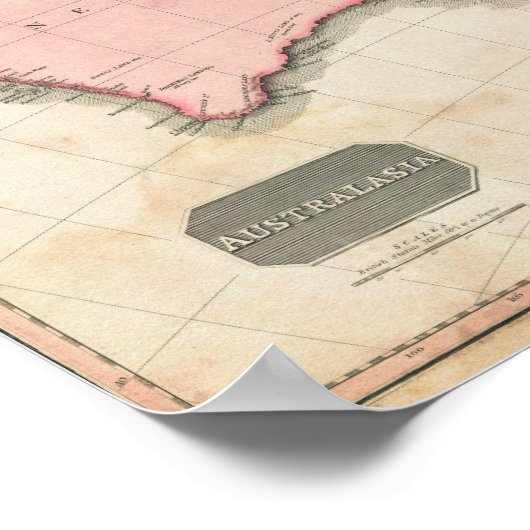 Australië en het zuidwestelijk deel van de Stille Poster (Hoek)