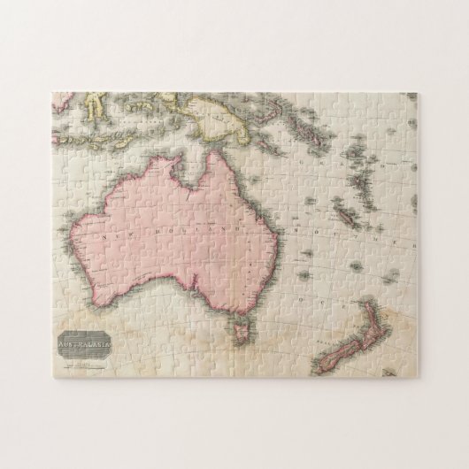Australië en het zuidwestelijke deel van de Stille Legpuzzel (Horizontaal)