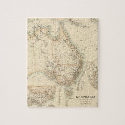 Australië en Nieuw-Zeeland Legpuzzel (Verticaal)