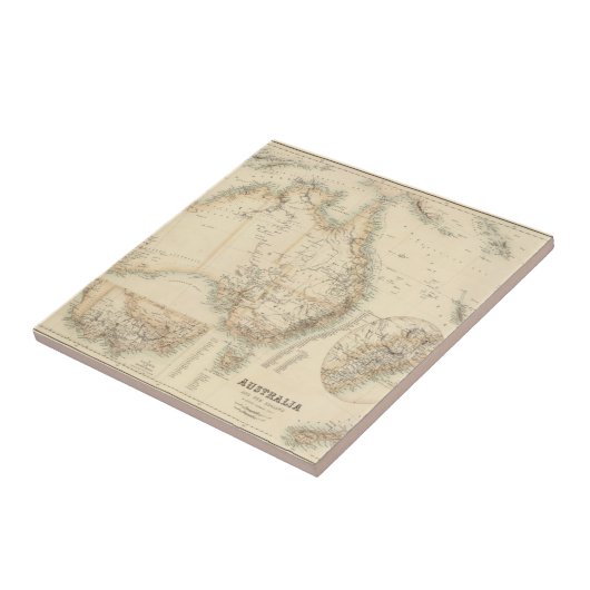 Australië en Nieuw-Zeeland Tegeltje (Zijkant)