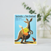 Australië en Nieuw-Zeeland — vintage-reizen Briefkaart (Staand voorkant)