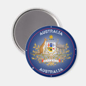 Australië Erfgoed Embleem Magneet (Voorkant / Achterkant)