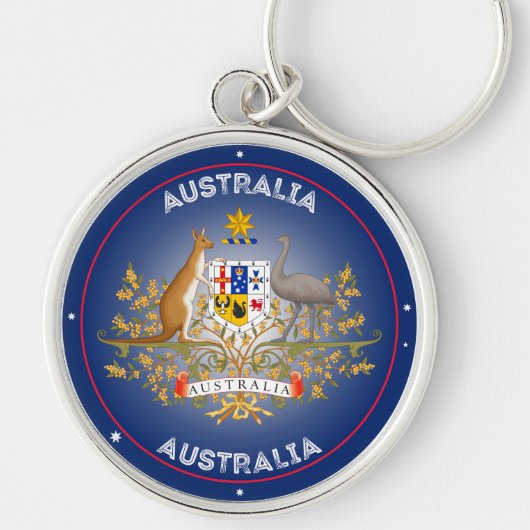 Australië Erfgoed Embleem Sleutelhanger (Voorkant)