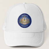 Australië Erfgoed Embleem Trucker Pet (Voorkant)