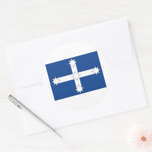 Australië Eureka Ronde Sticker (Envelop)