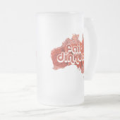 AUSTRALIË FAIR DINKUM MATGLAS BIERPUL (Voorkant rechts)