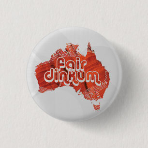 AUSTRALIË FAIR DINKUM RONDE BUTTON 3,2 CM