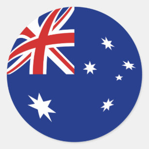 Australië Fisheye Flag Sticker